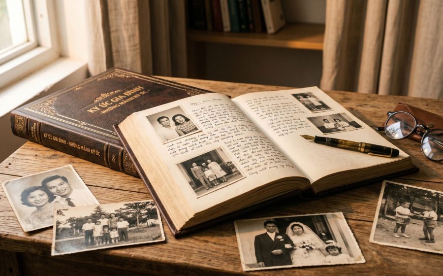 9 Bước Làm Sách Hồi Ký Gia Đình Tuyệt Vời Để Lưu Giữ Ký Ức